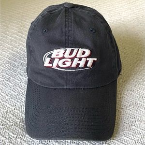 Bud Light hat/cap. One-Fit. Navy Blue. Good condition.